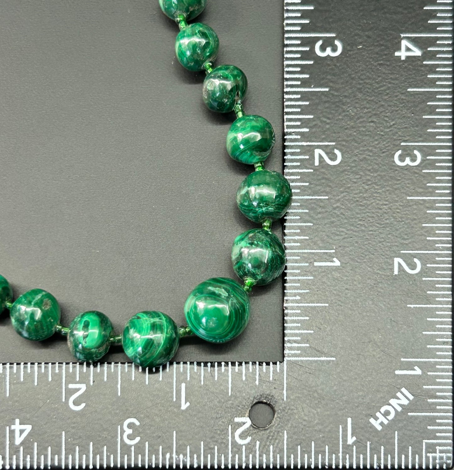 Sterling Silver Malachite Necklace