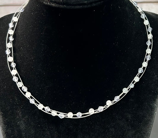 Sterling Silver Glass Bead Necklace