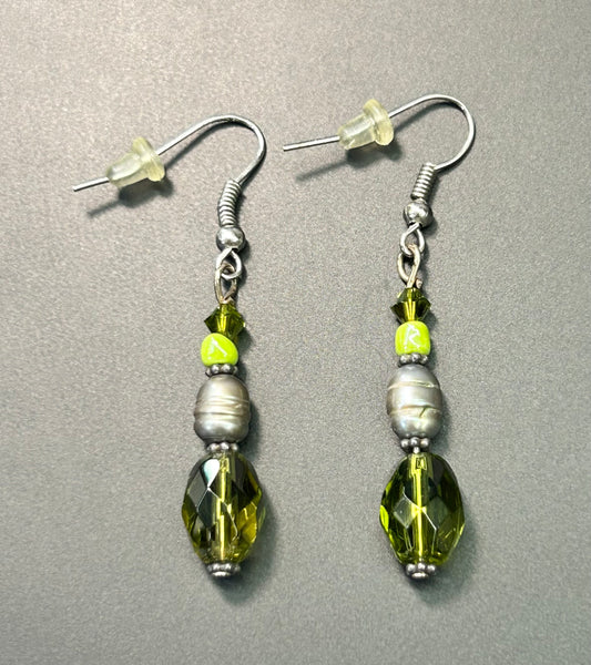 Glass & Pearl Earrings