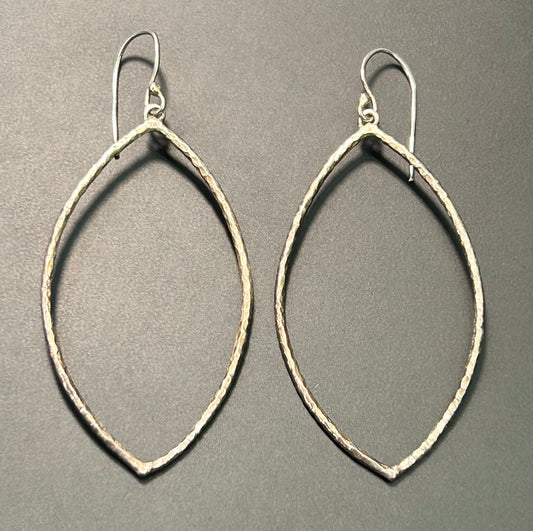 Sterling Silver Hammered Earrings