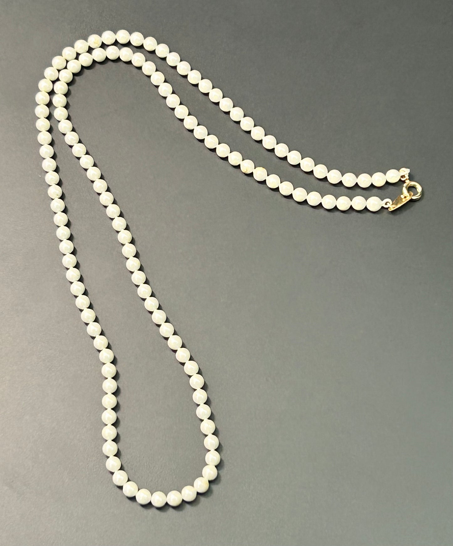 White Enamel Necklace