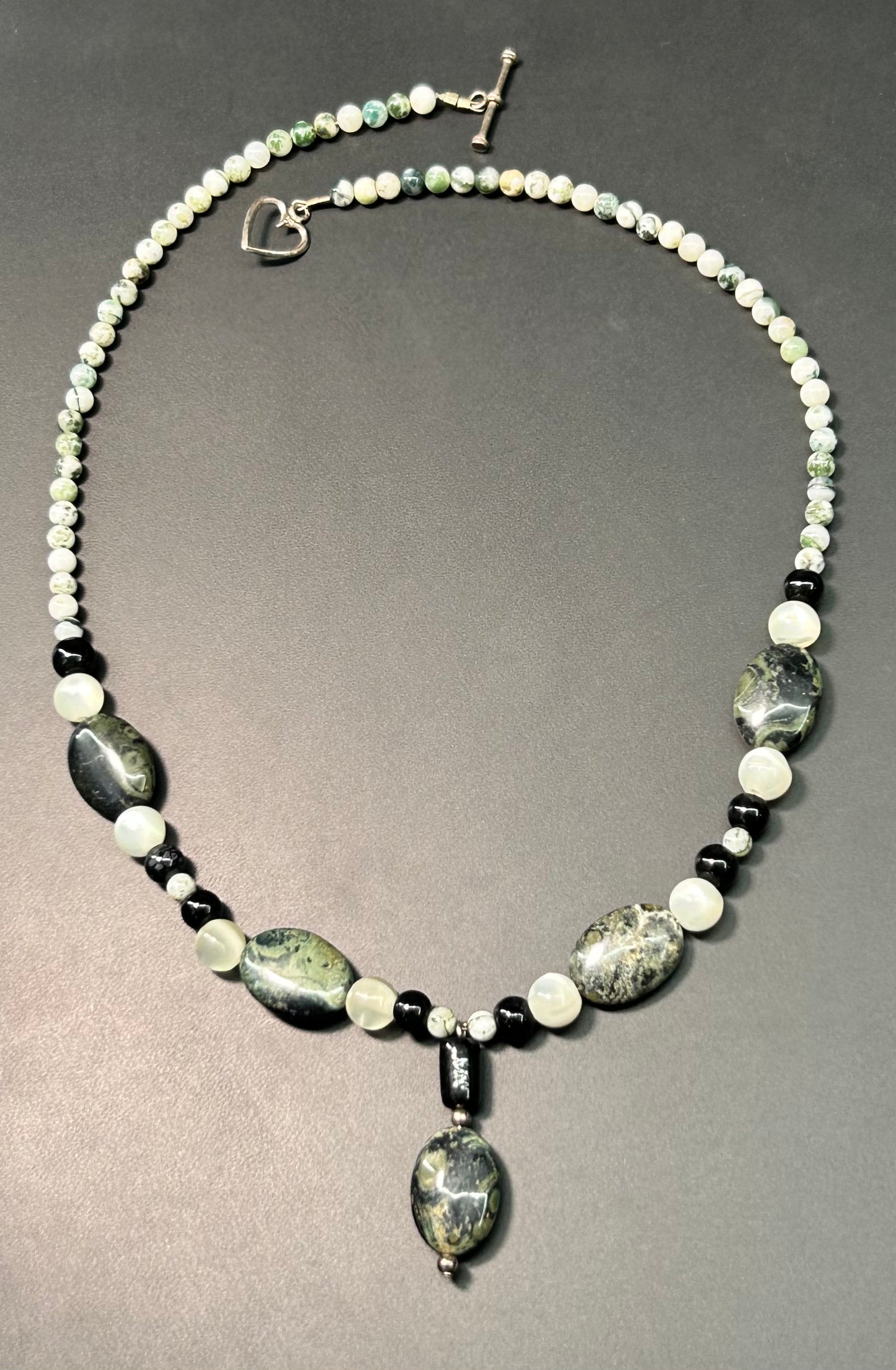 Sterling Silver Kambaba Jasper Necklace