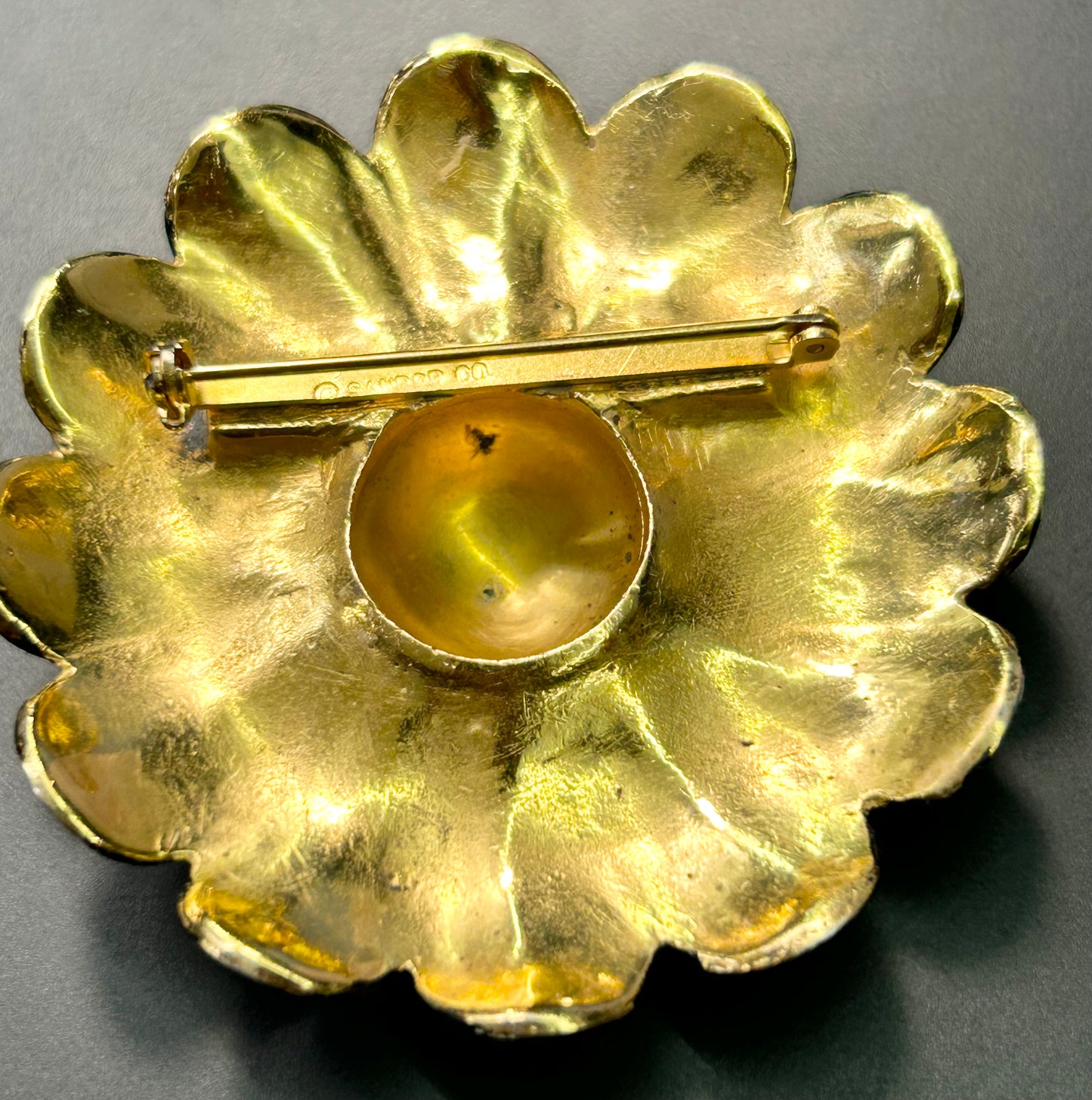 Sandor Co Flower Brooch