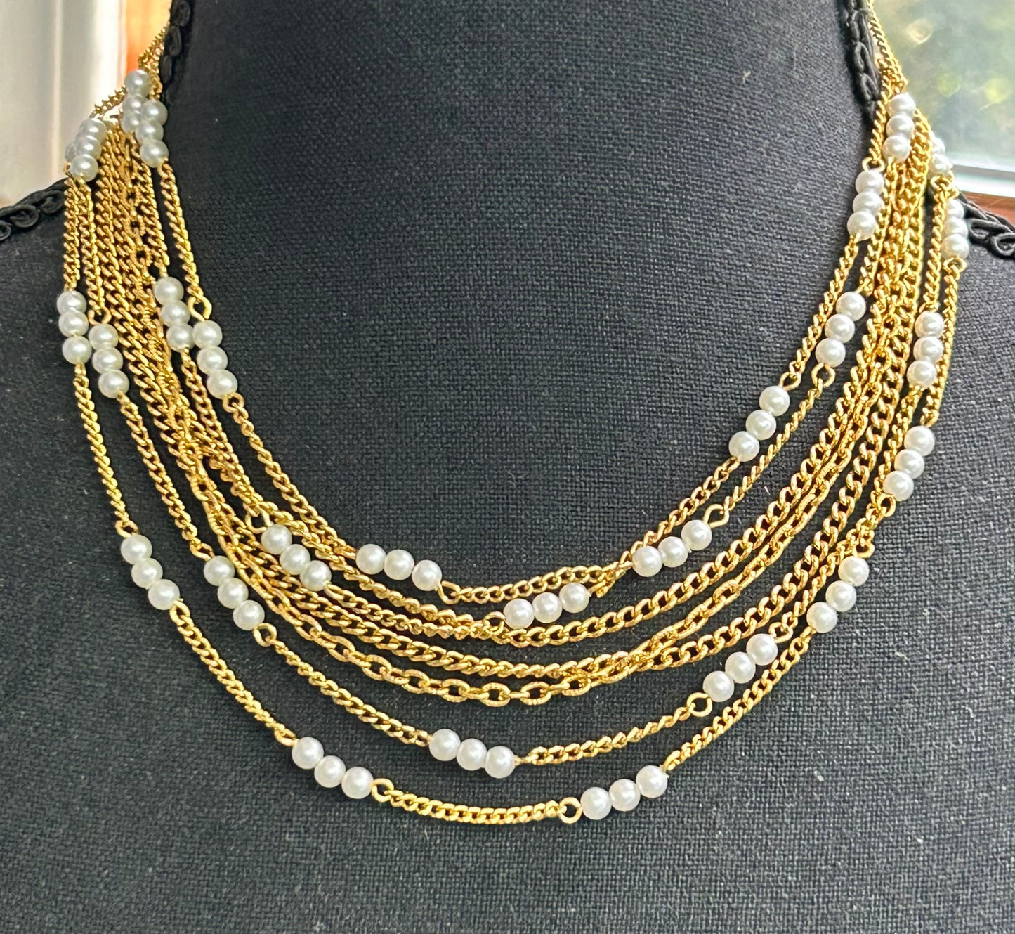Vintage Faux Pearl Necklace