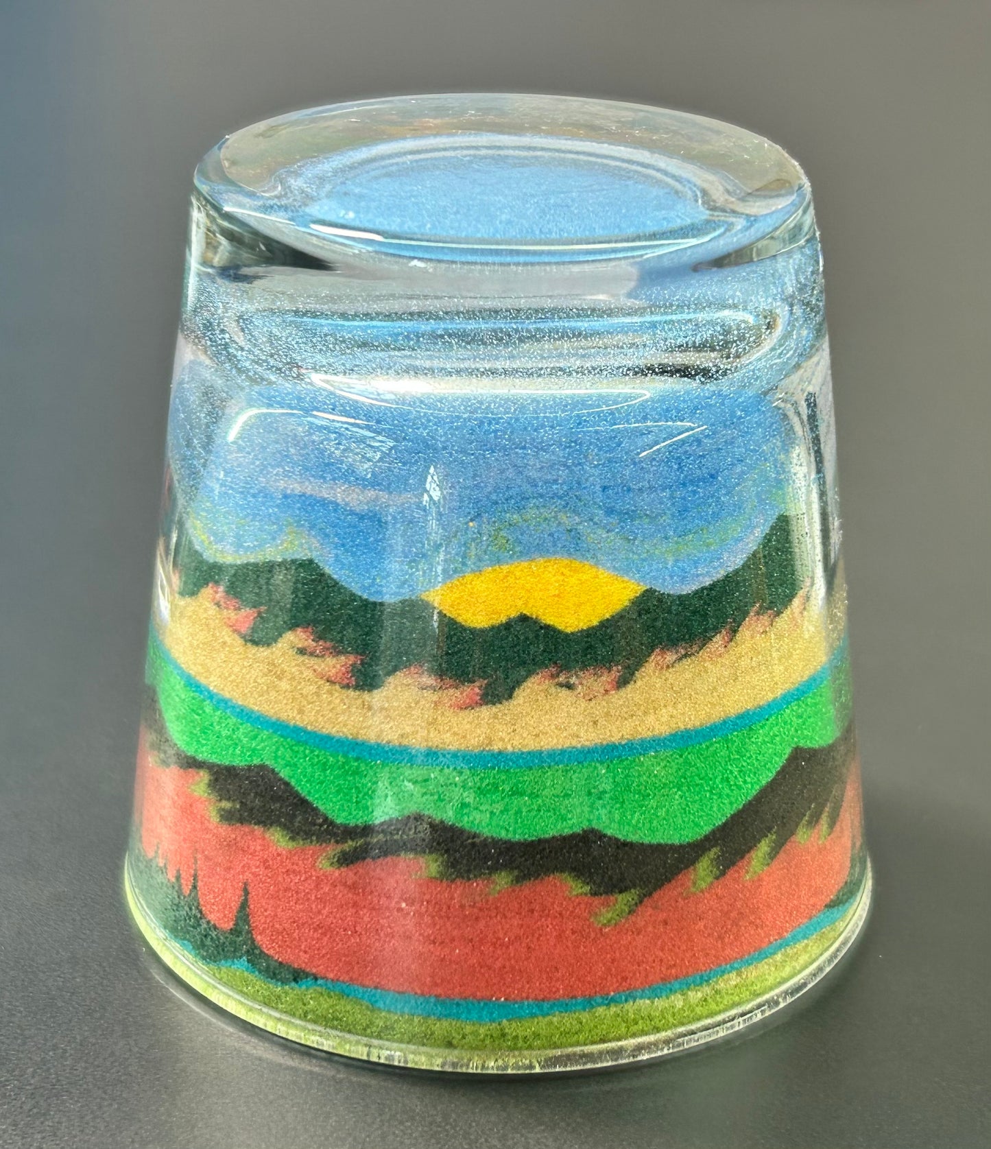 Sunset Sand Art Paperweight