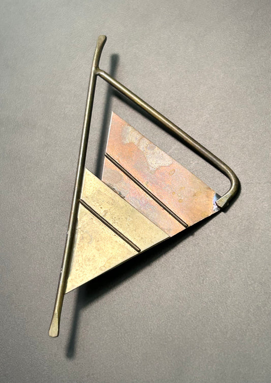 Copper & Brass Brooch