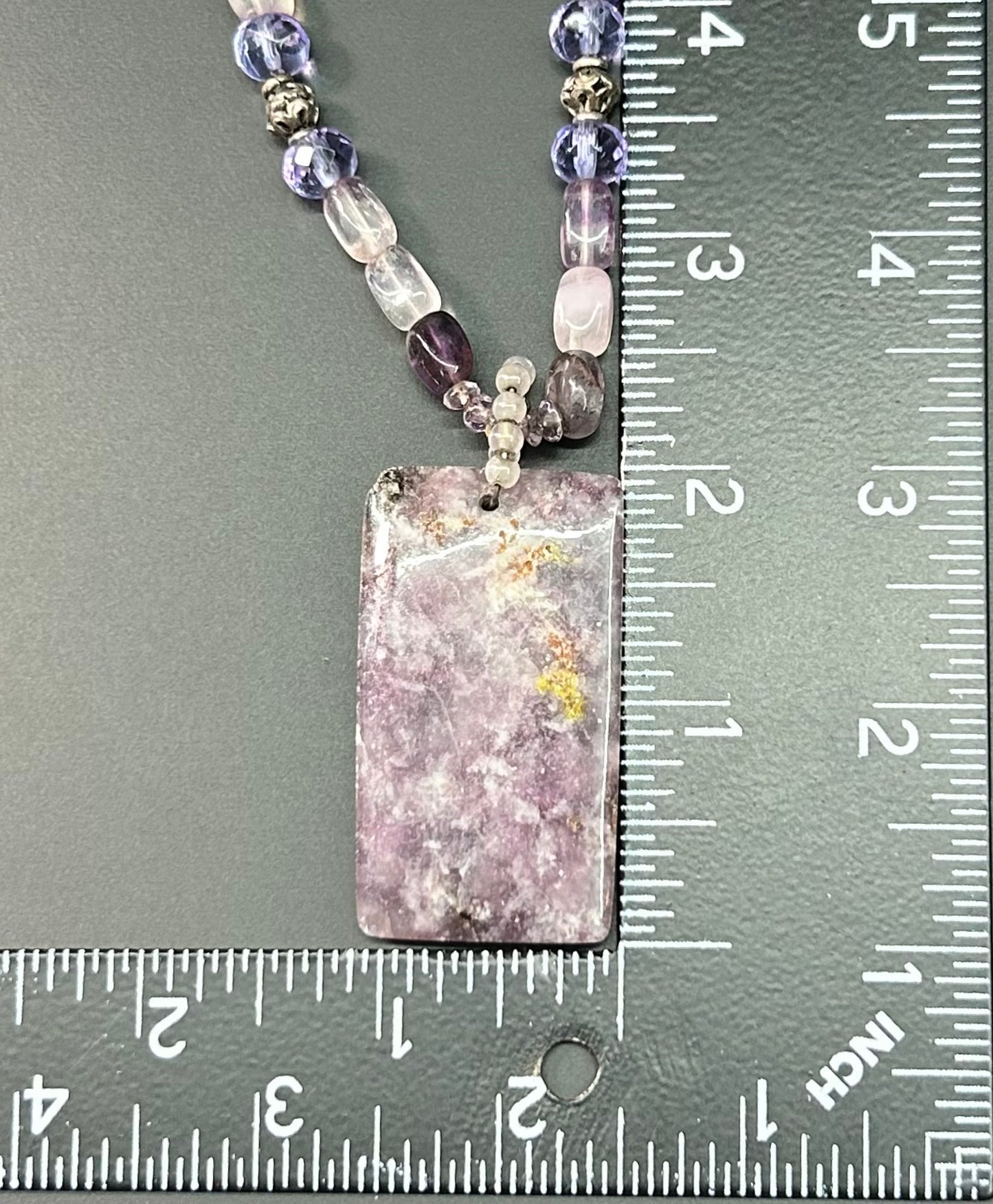 Sterling Silver Lepidolite Necklace