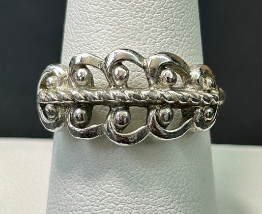 Avon Silver Tone Ring