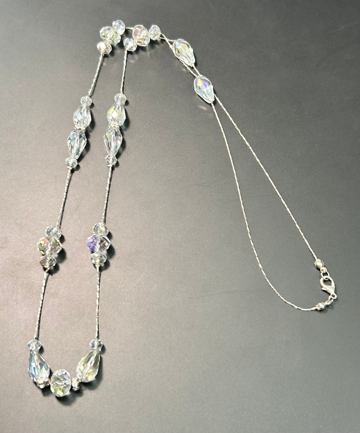 AB Faceted Glass Necklace