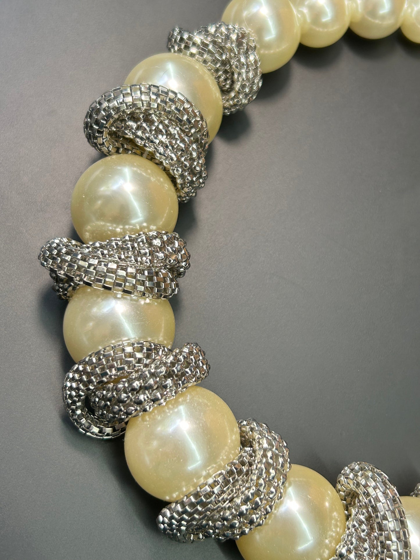 Chunky Faux Pearl Necklace