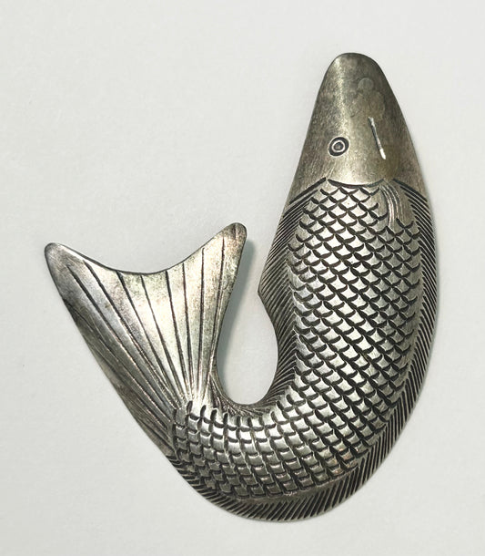 Sterling Silver Fish Pendant