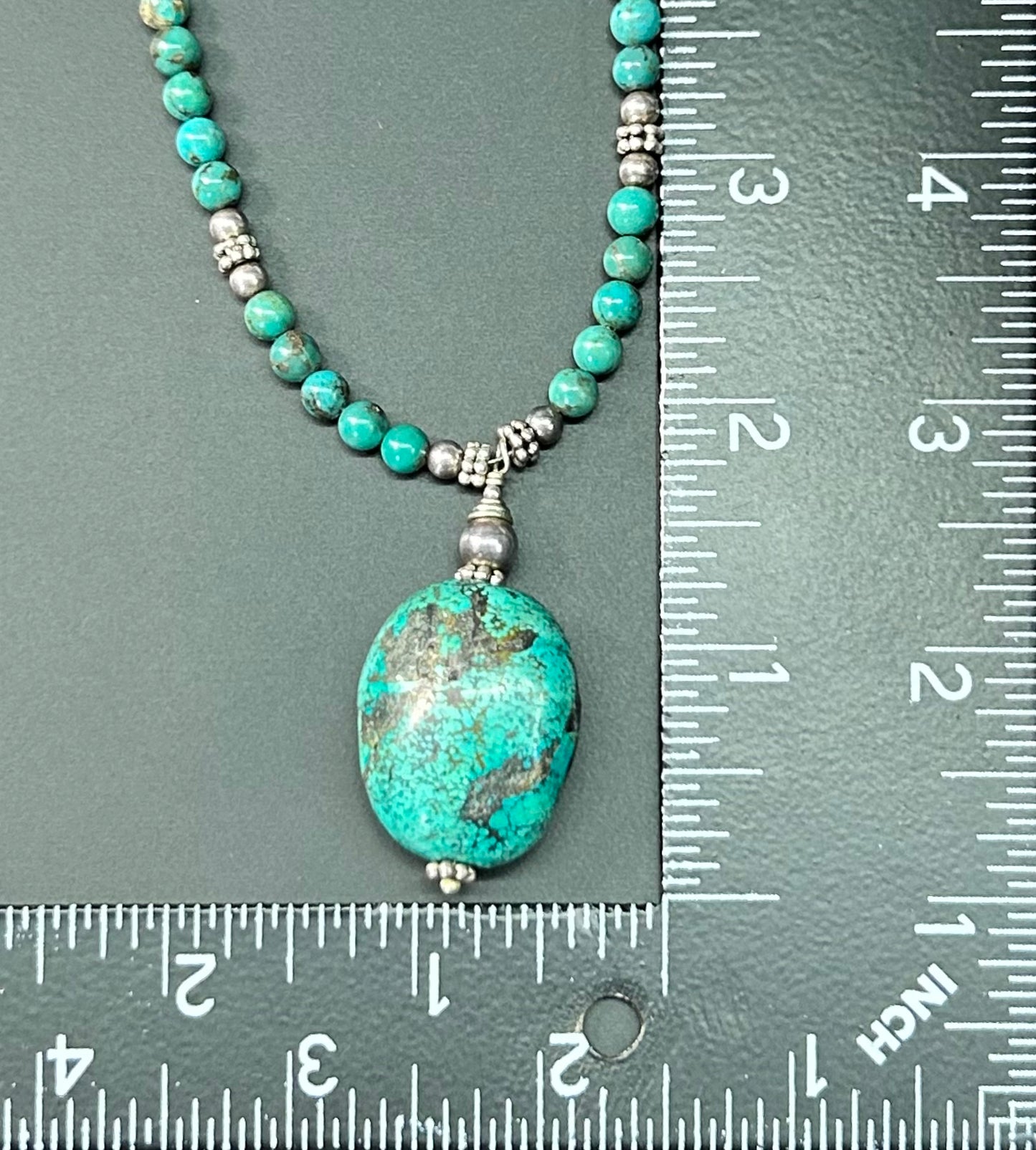 Sterling Silver Turquoise Necklace