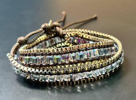 Glass Bead Wrap Bracelet