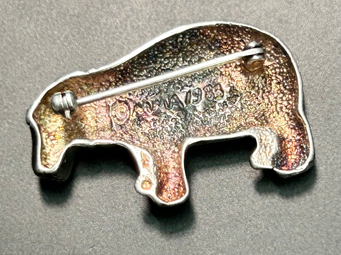 1983 MMA Hippo Brooch