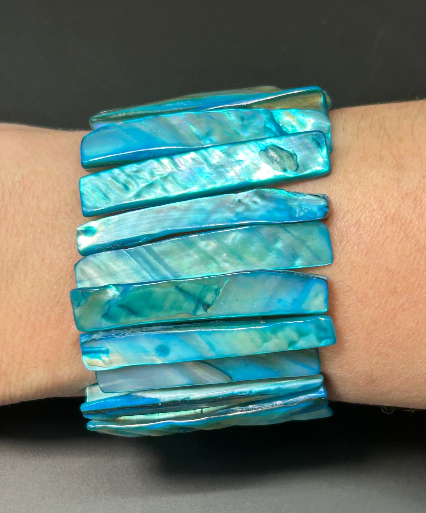 Dyed Shell Bracelet
