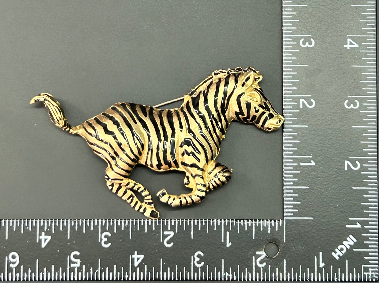 Zebra Brooch