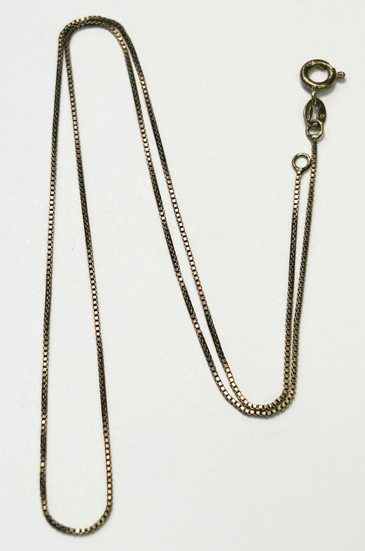 17.5” Italy Sterling Silver Vermeil Chain