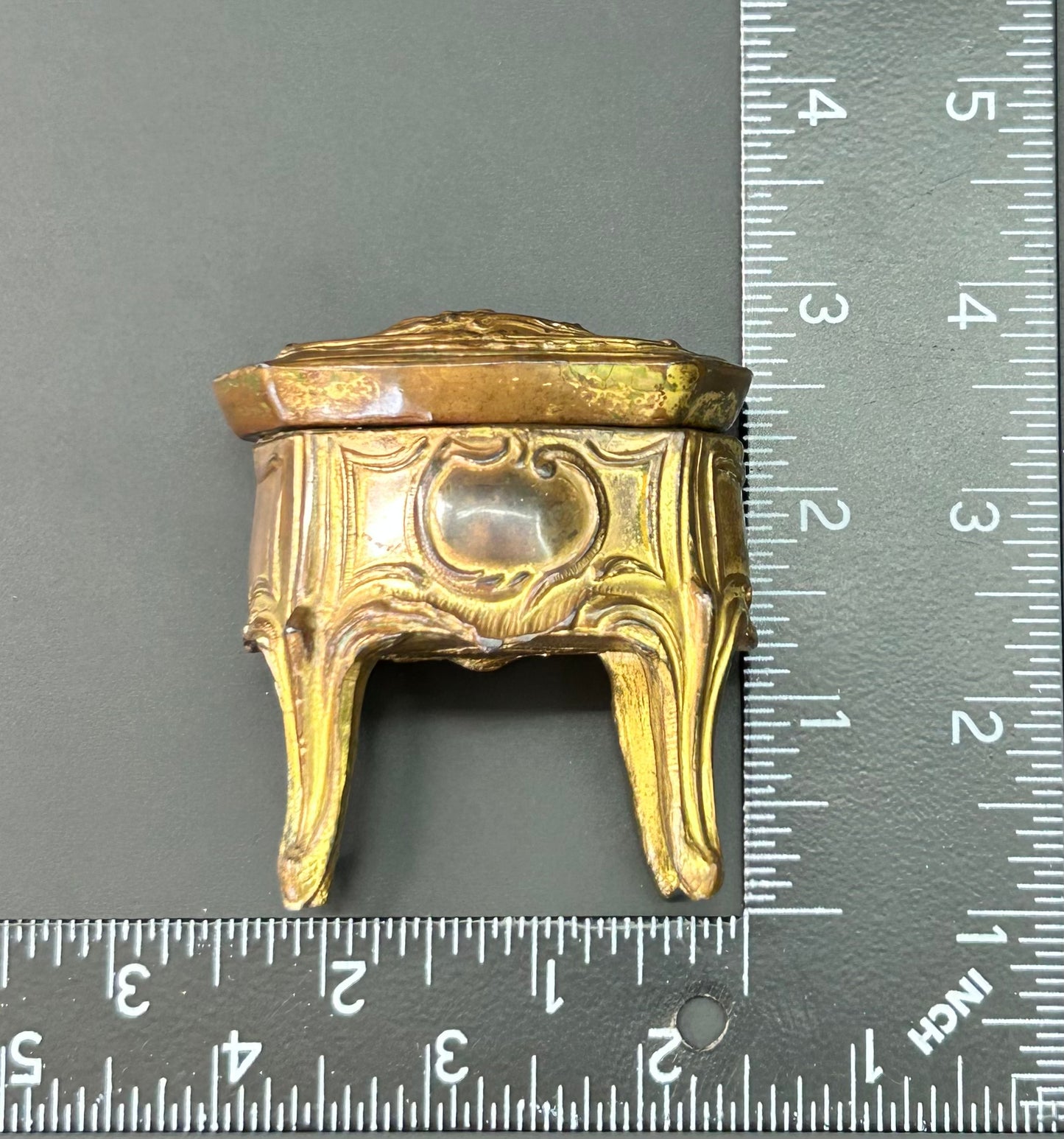 Antique Small French Table Casket Jewelry Box