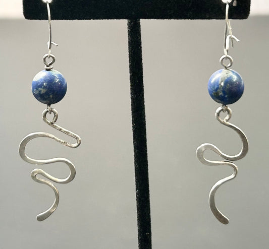 Sterling Silver Lapis Lazuli Earrings