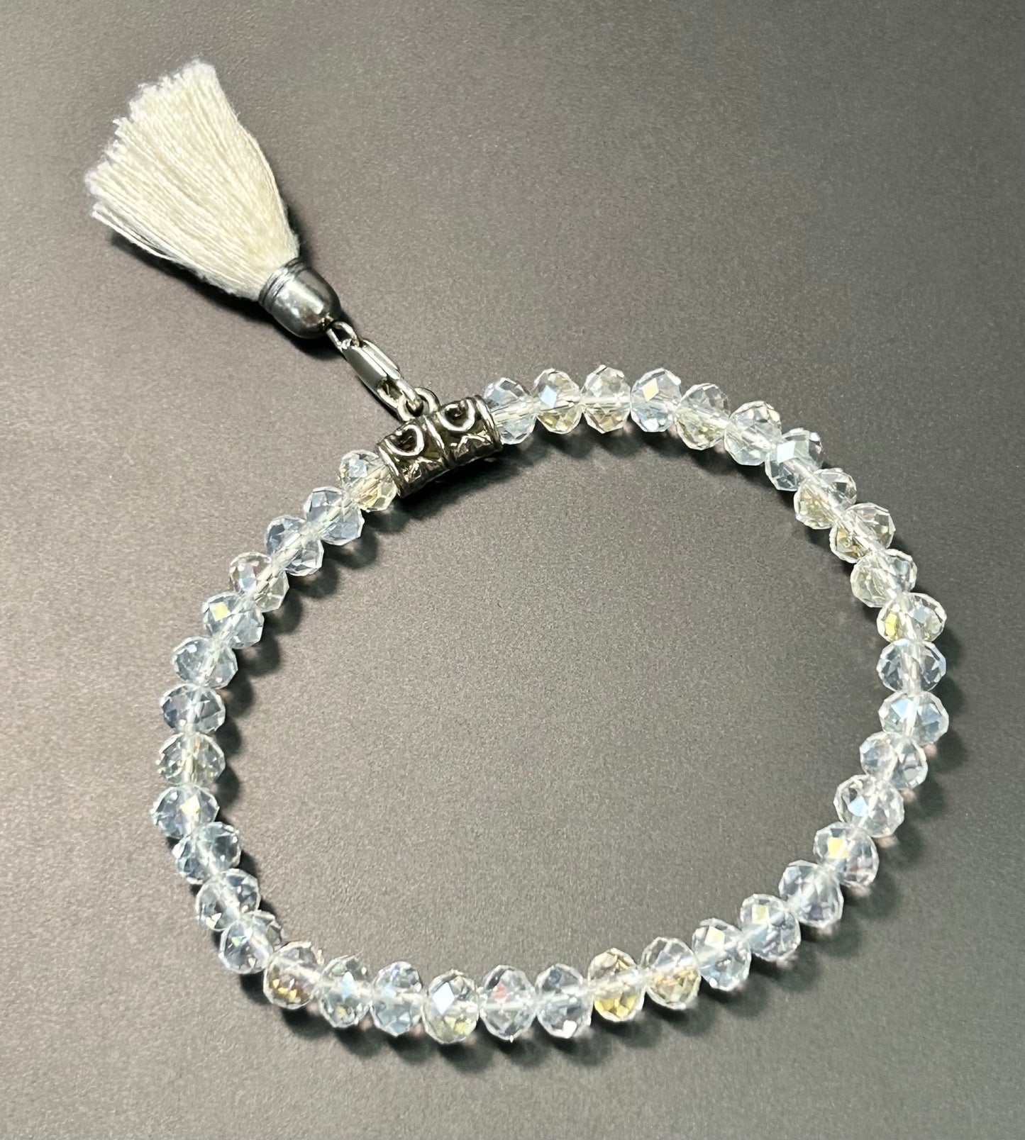 Faceted Glass Bracelet