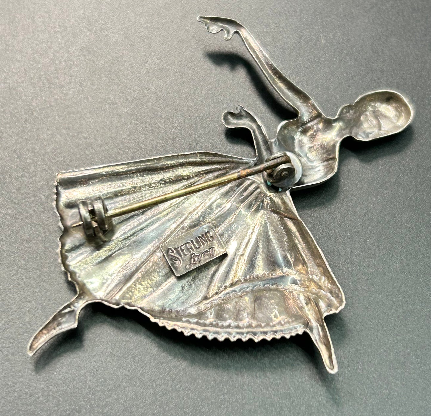 Lang Sterling Silver Ballerina Brooch