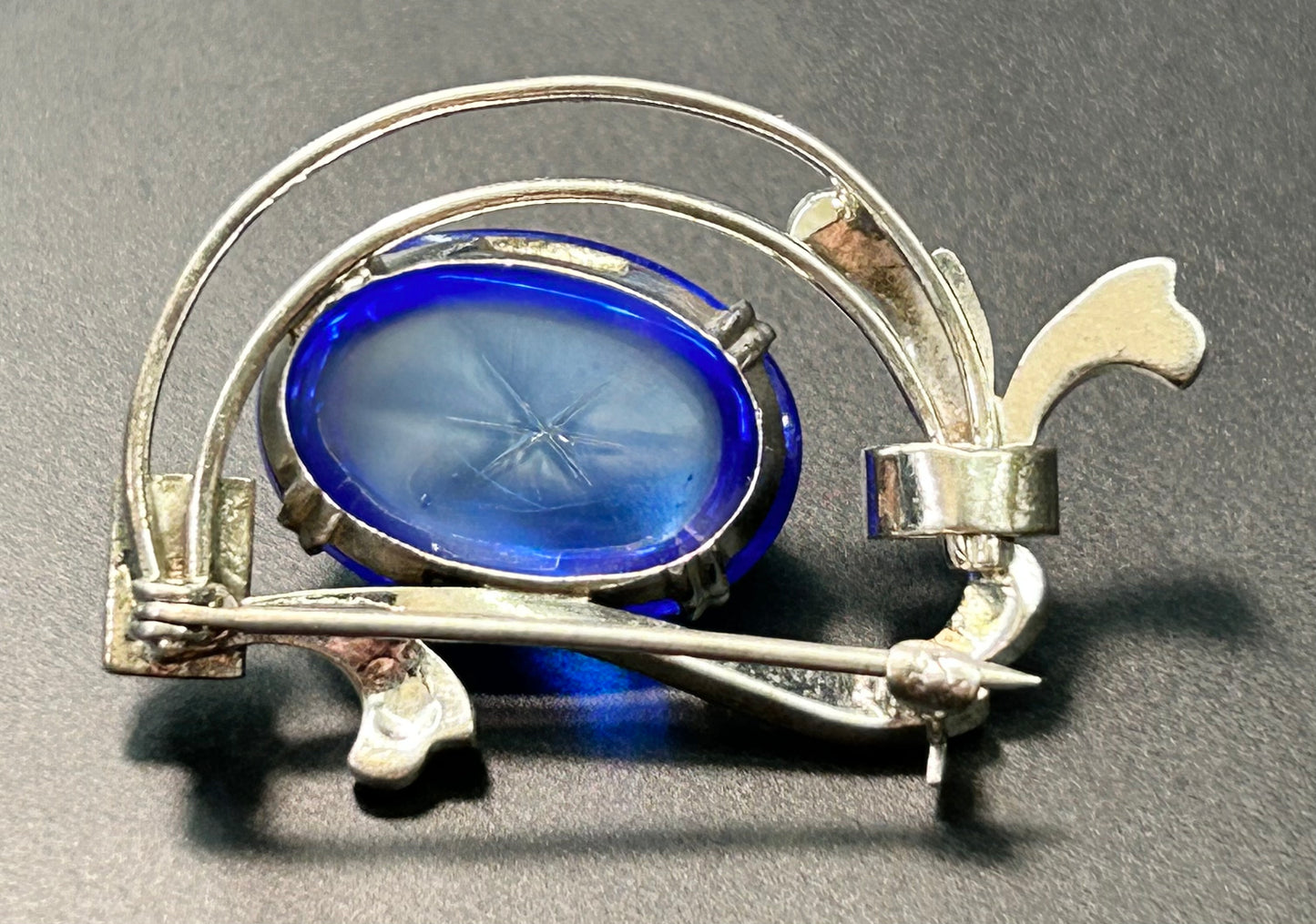 Art Deco Vintage Sterling Silver Brooch