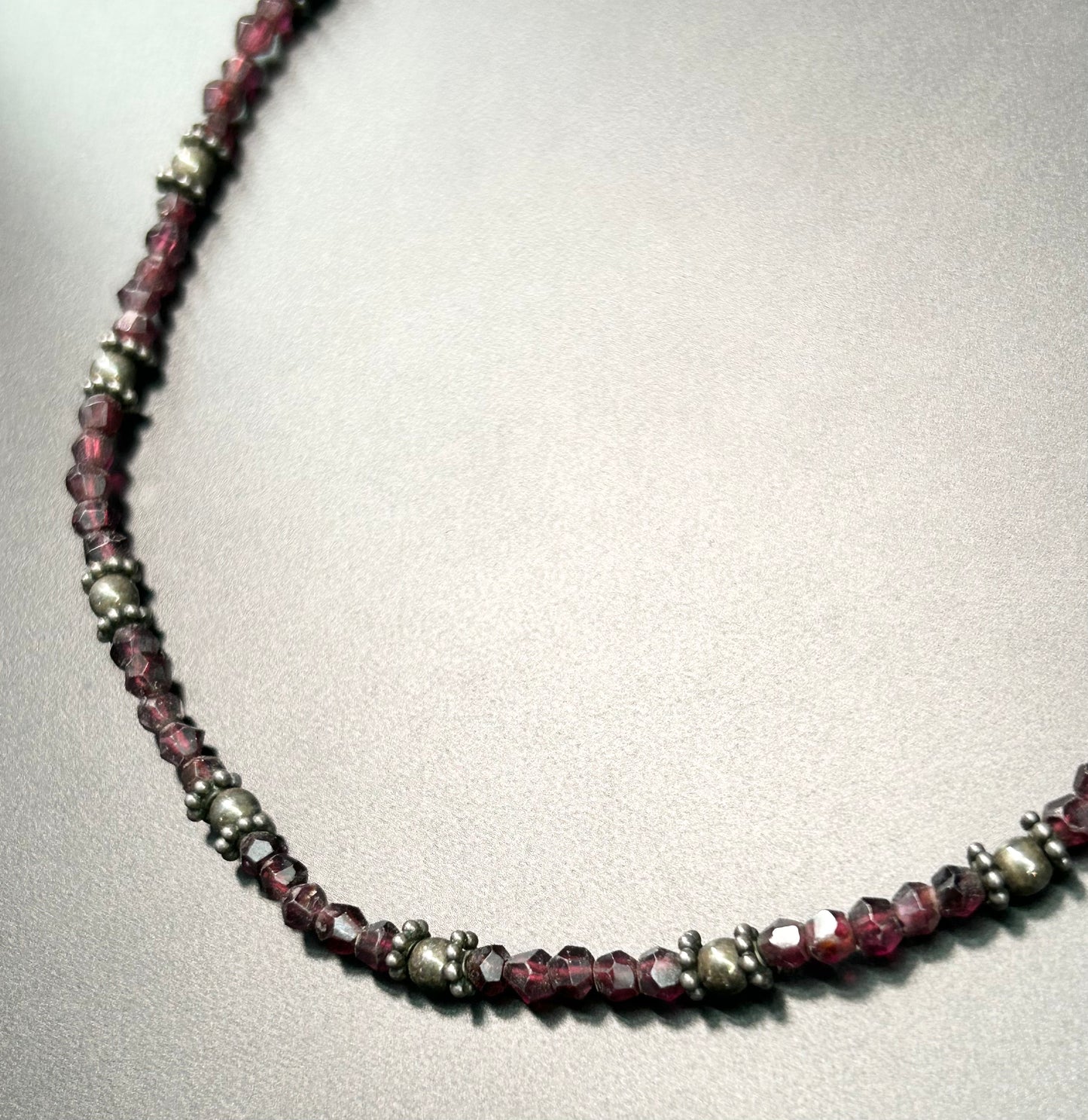 Sterling Silver Garnet Necklace