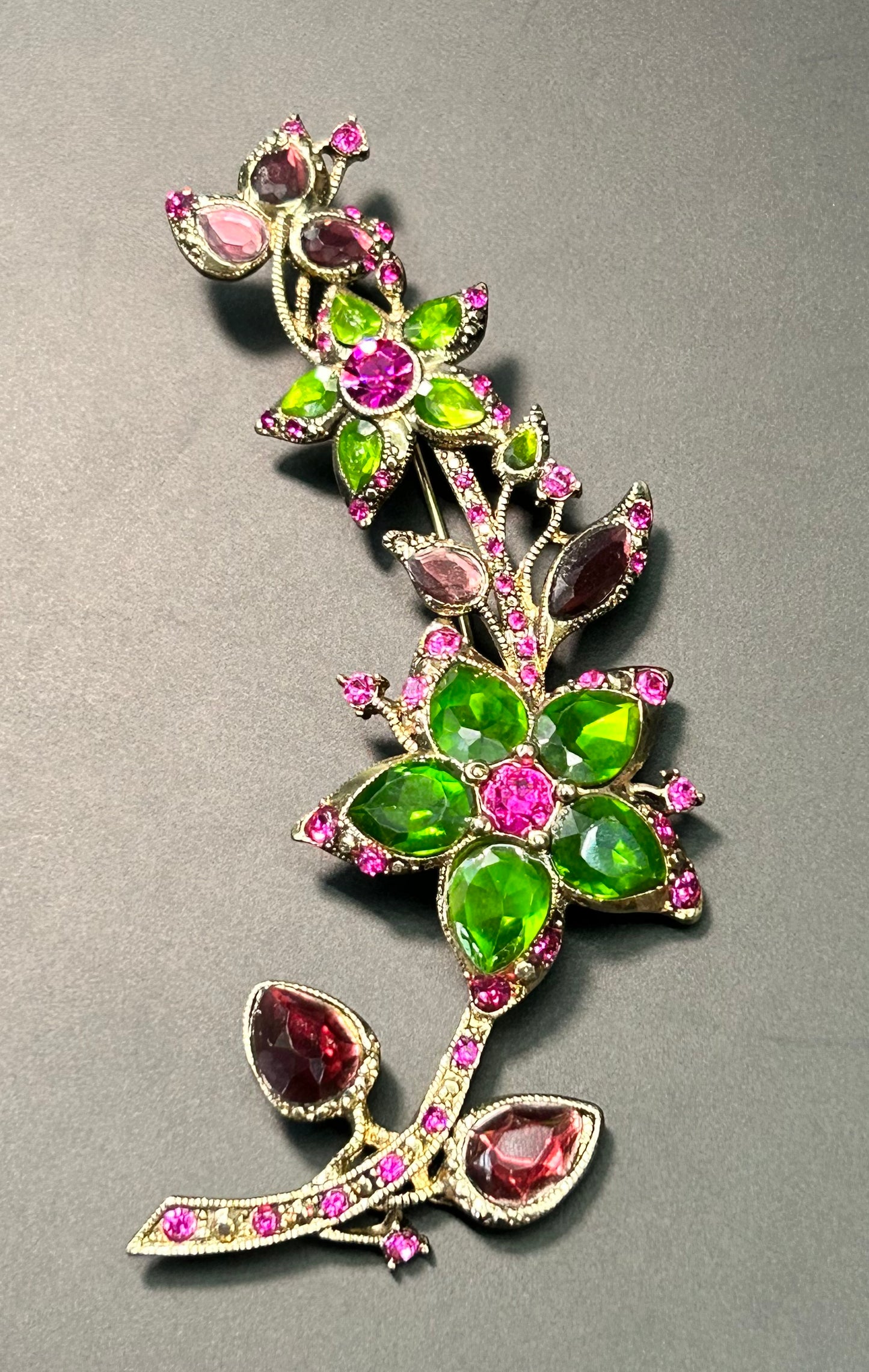 Monet Rhinestone Brooch