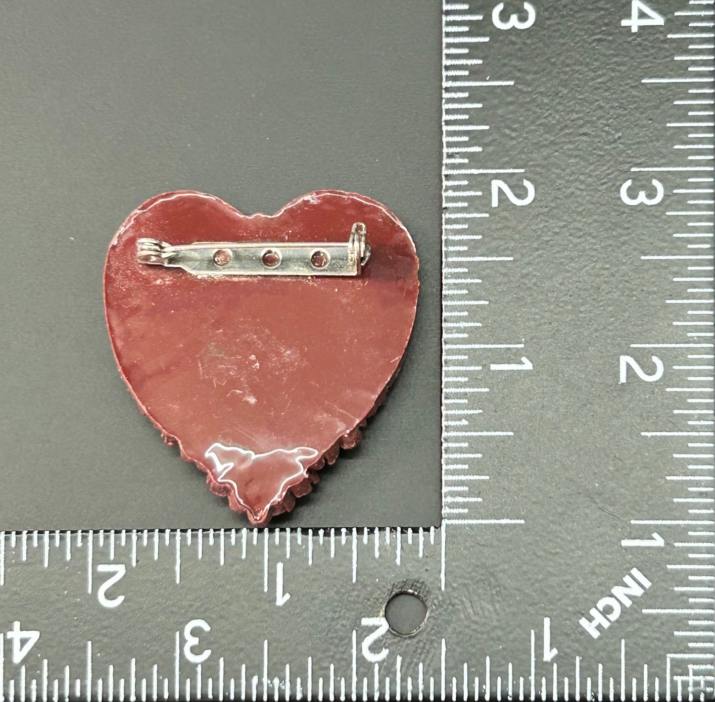 Acrylic Heart Brooch