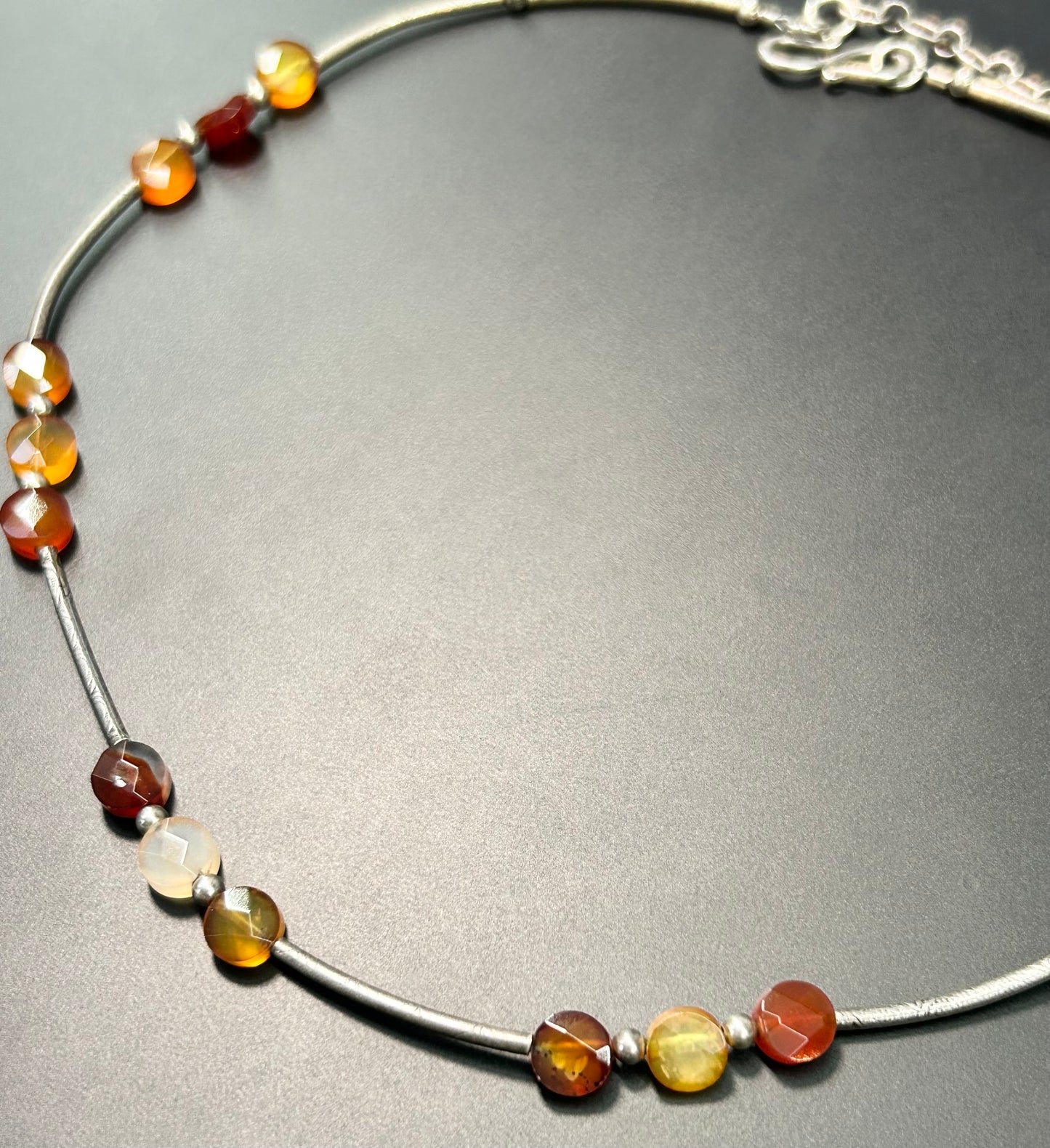 Sterling Silver Agate Necklace