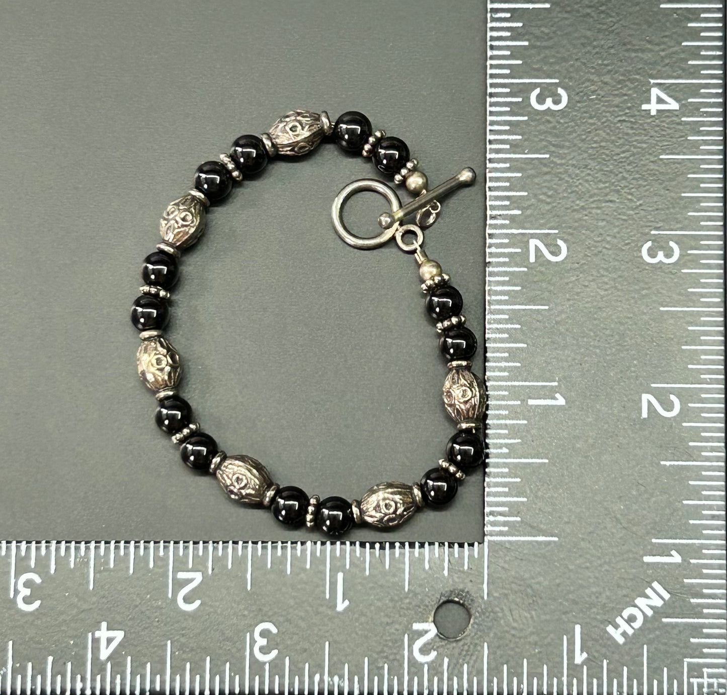 Sterling Silver Beaded Bracelet