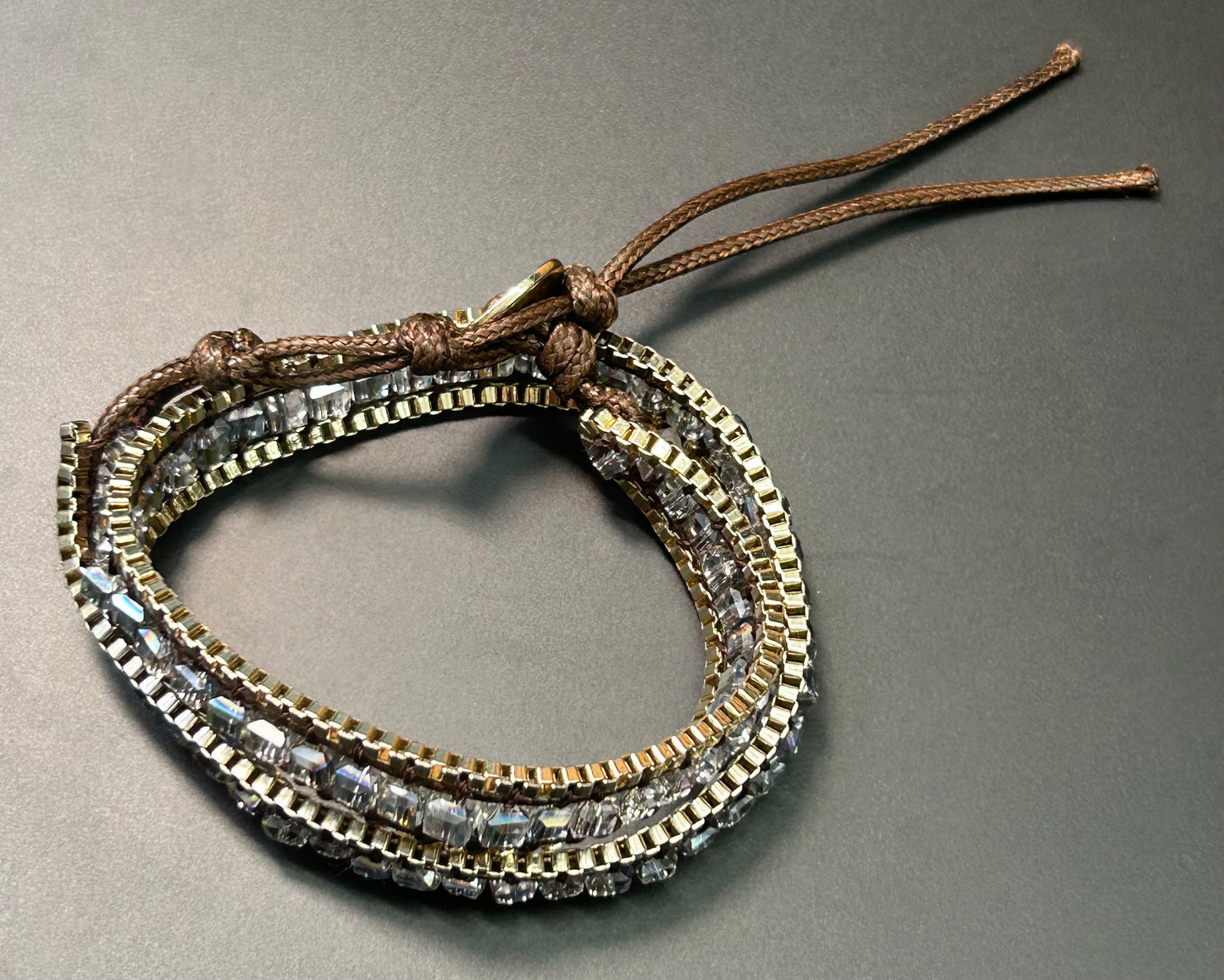 Glass Bead Wrap Bracelet