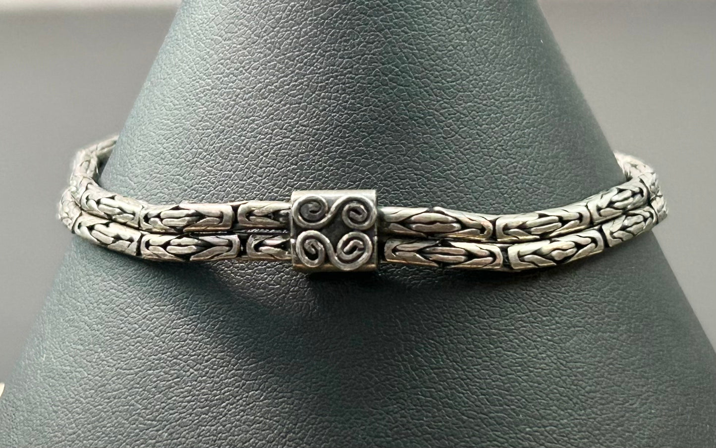 Sterling Silver Byzantine Bracelet