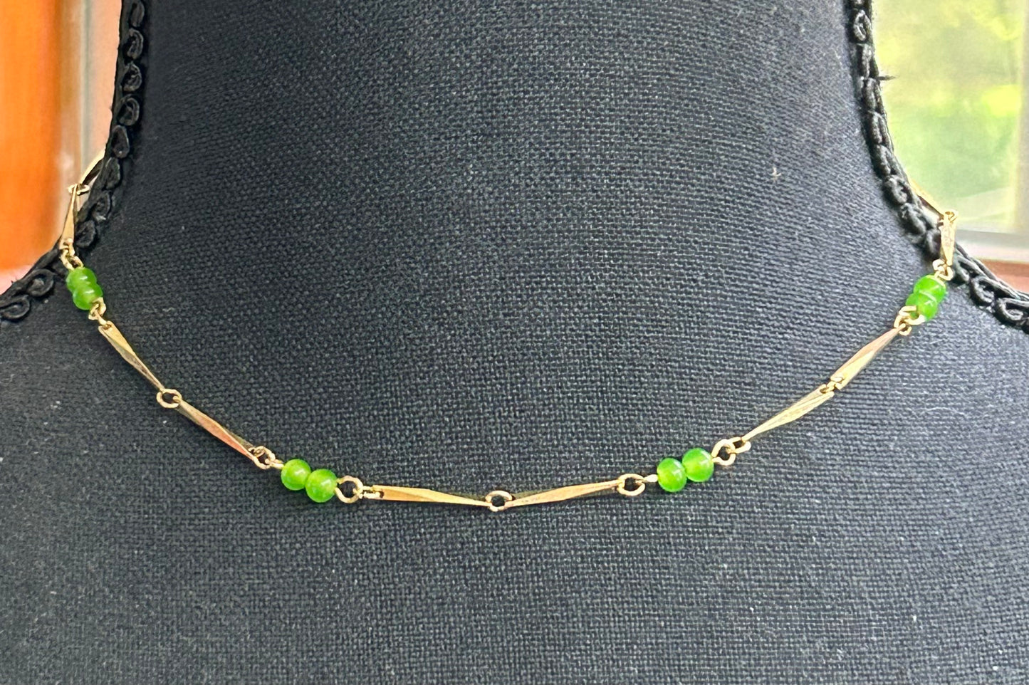 Green Bead Necklace
