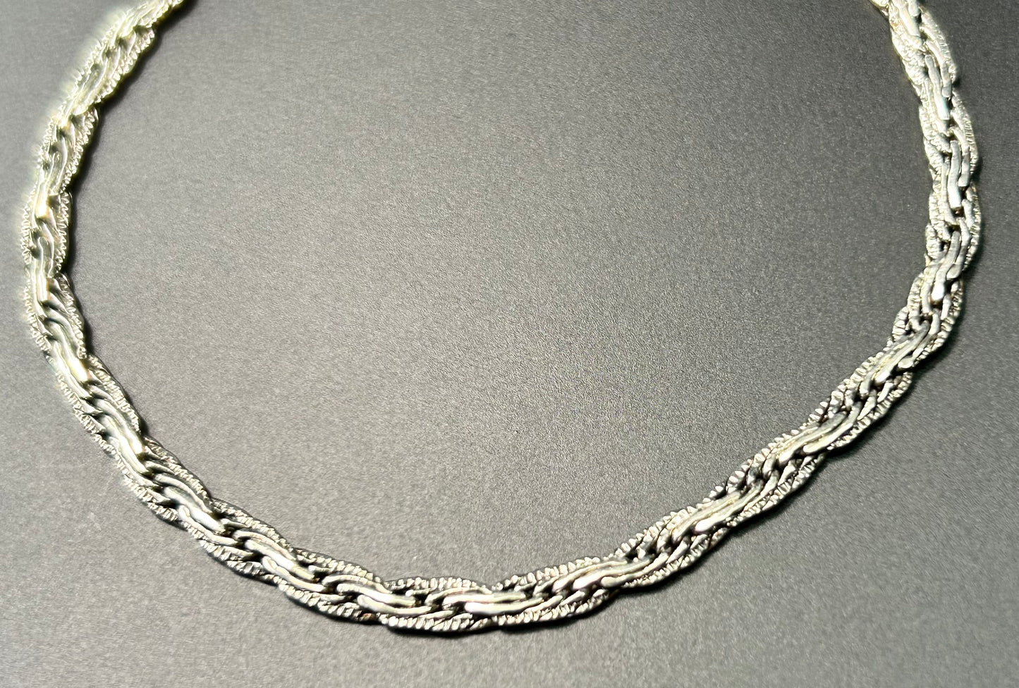 7.5” Silver Tone Chain Link Bracelet