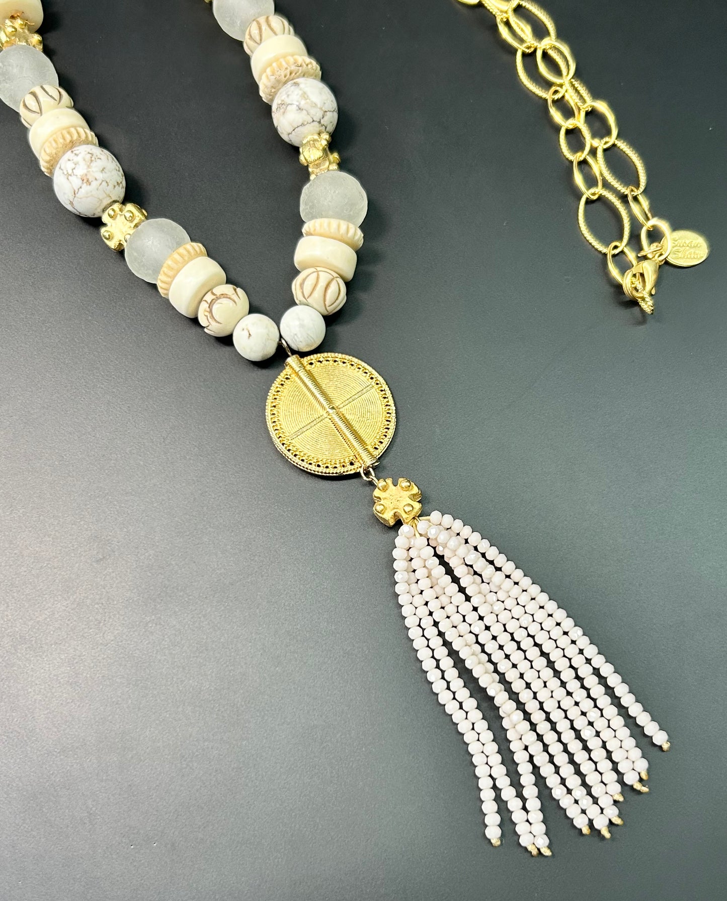 Susan Shaw Stone & Bone Necklace