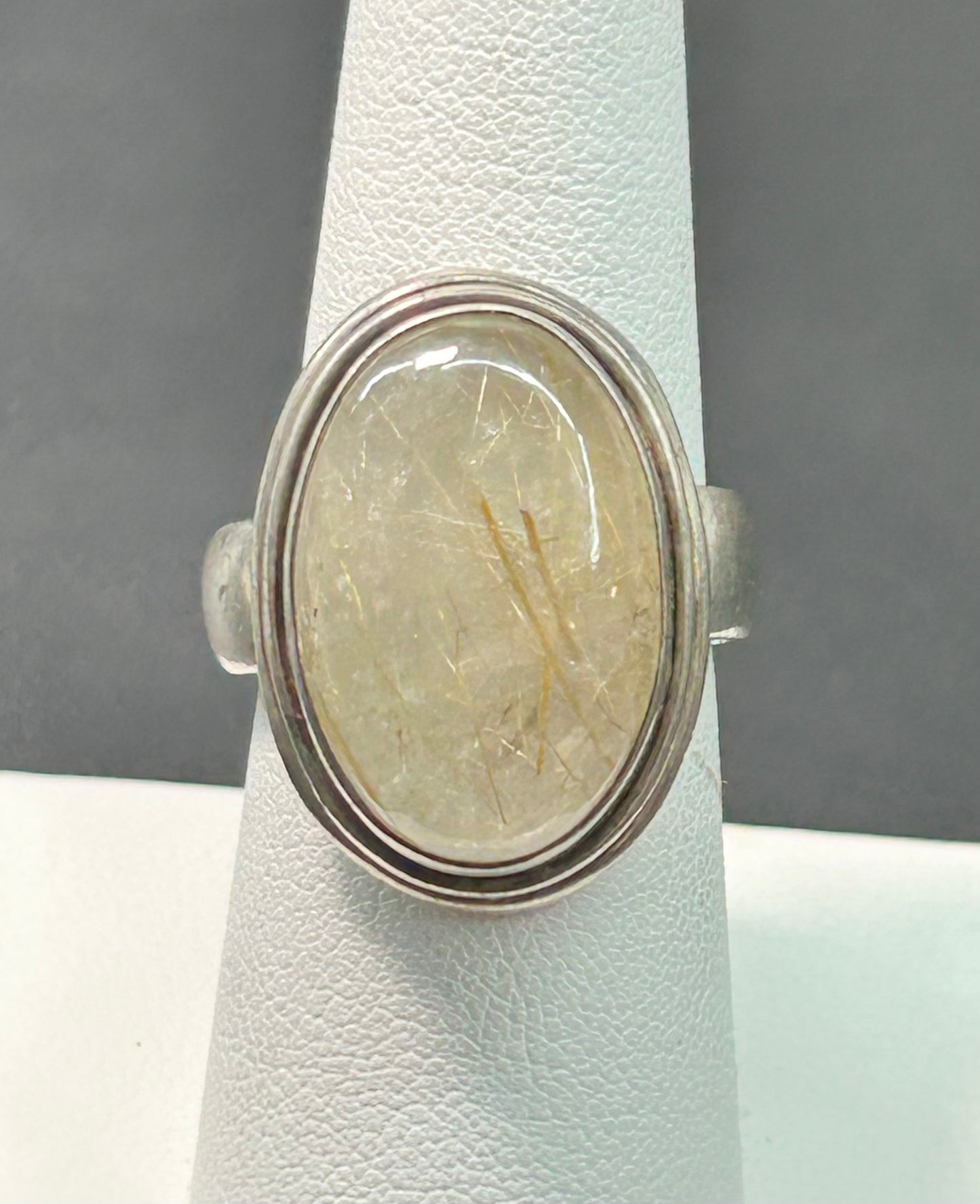 Sterling Silver Rutilated Quartz Ring