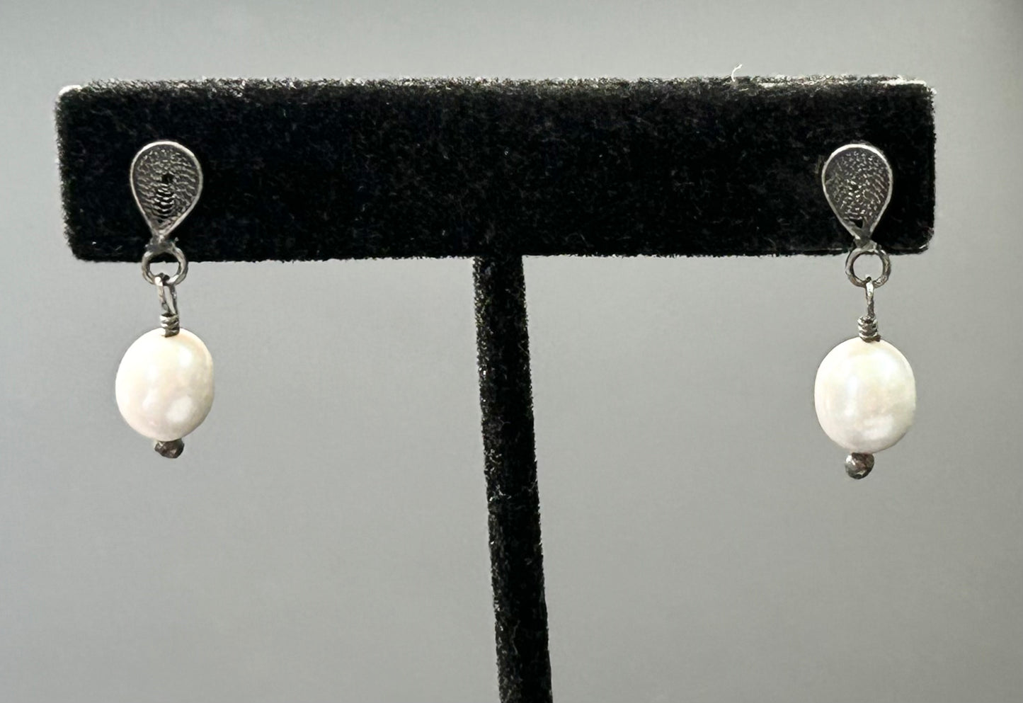 Sterling Silver Pearl Earrings