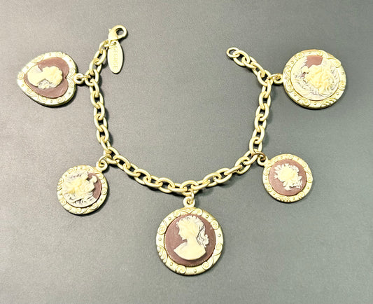 George Acrylic Cameo Bracelet