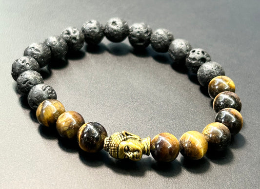 Tigers Eye Buddha Bracelet