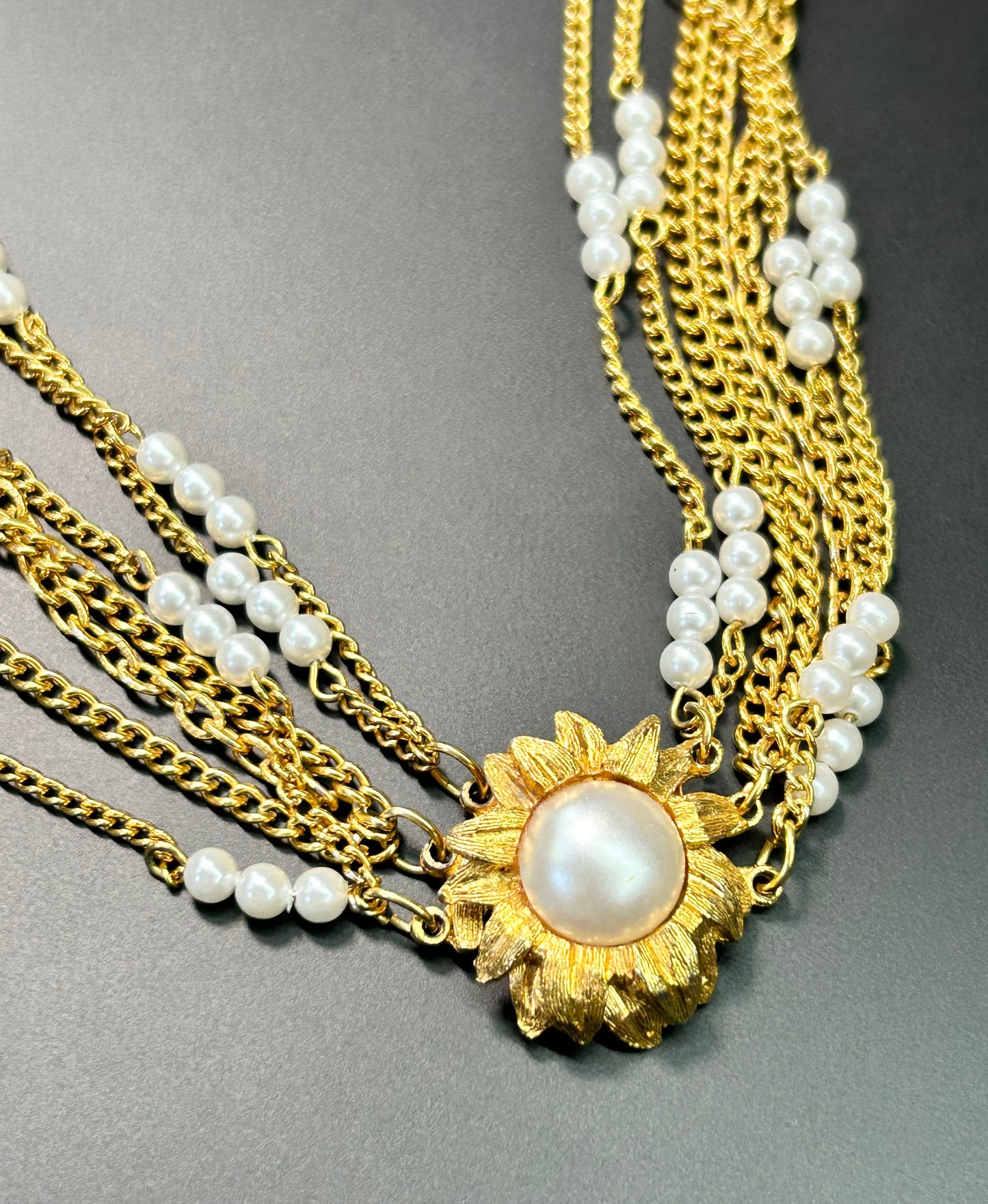Vintage Faux Pearl Necklace