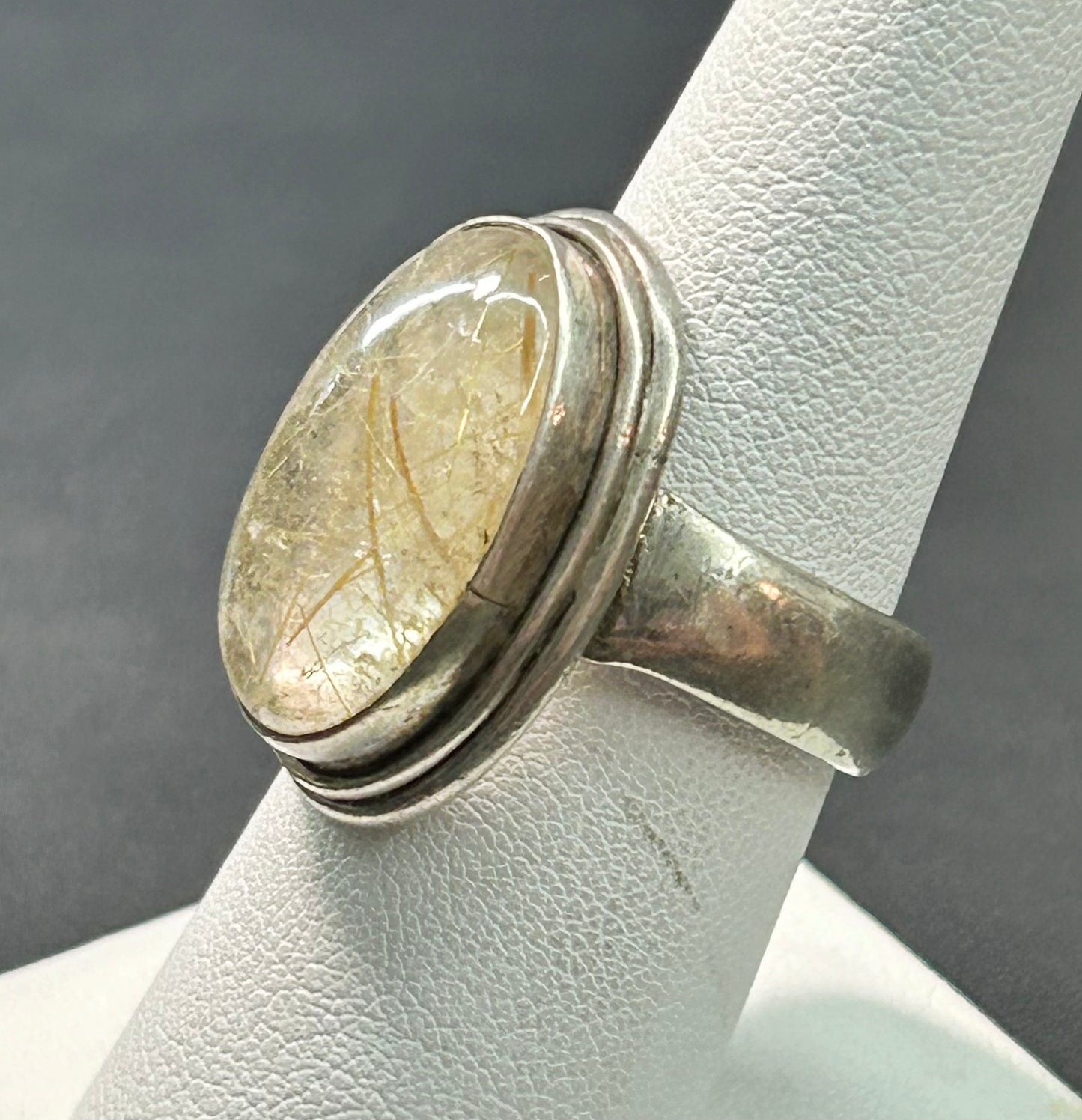 Sterling Silver Rutilated Quartz Ring