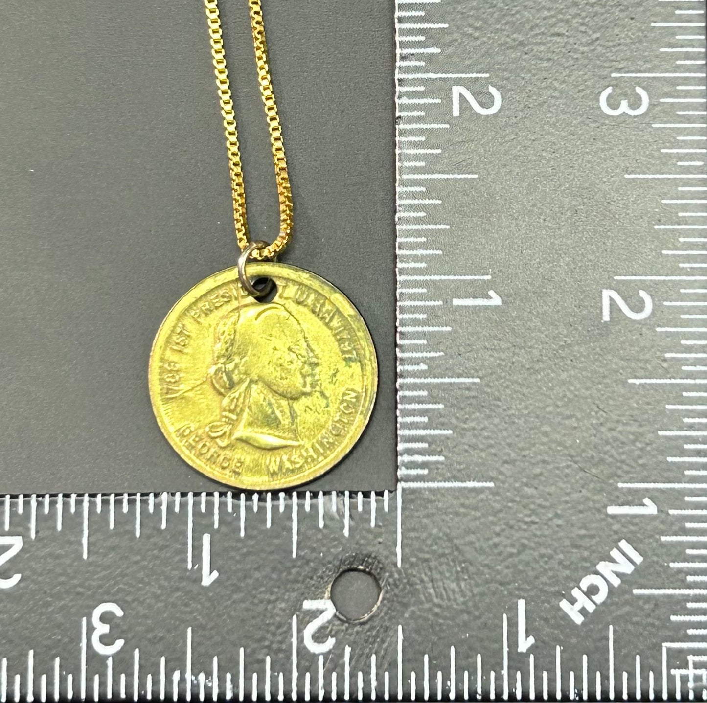 George Washington Coin Necklace