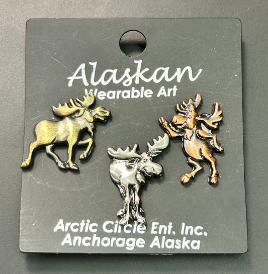 Alaskan Moose Pins