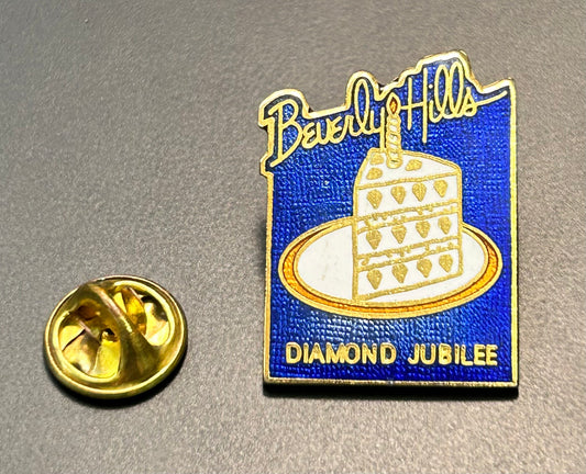 Vintage Beverly Hills Diamond Jubilee Pin