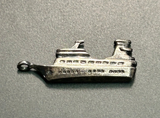 Sterling Silver Cruise Ship Charm