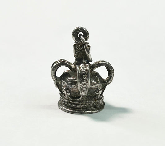 Sterling Silver Crown Charm or Pendant