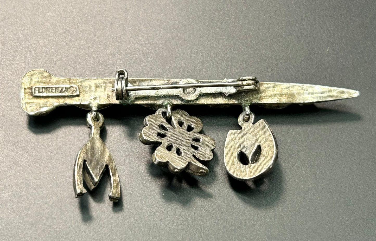 Florenza Horseshoe Nail Brooch