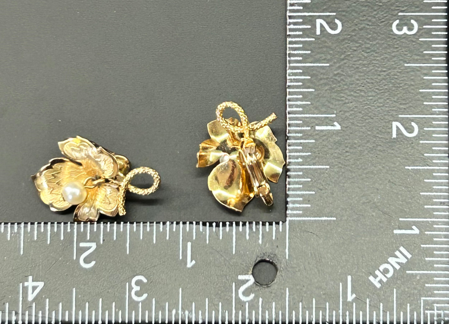 Napier Leaf Clip Earrings