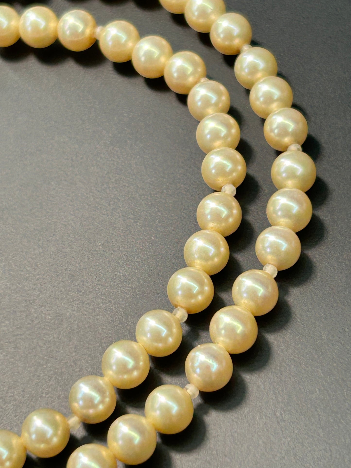 Sterling Silver Faux Pearl Necklace